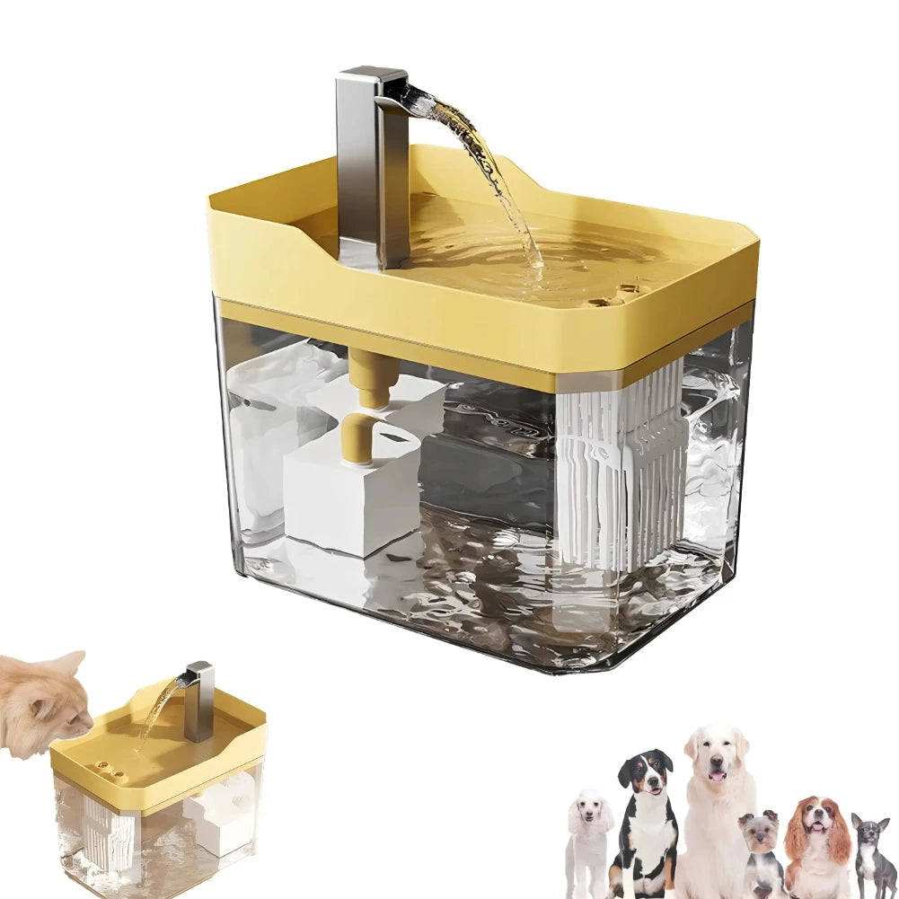 Fuente bebedero automática con filtro para gatos y perros