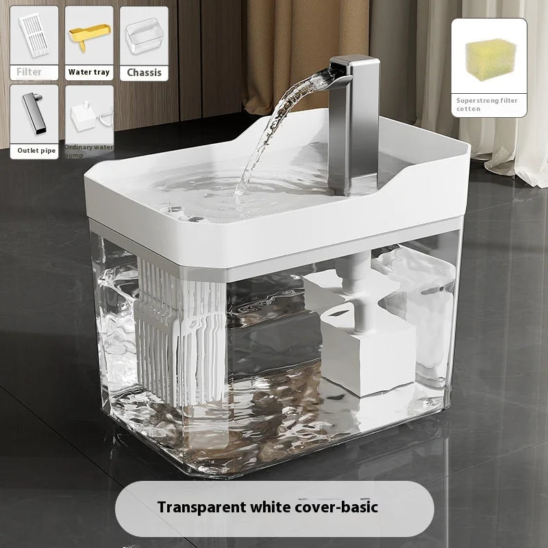 Fuente bebedero automática con filtro para gatos y perros