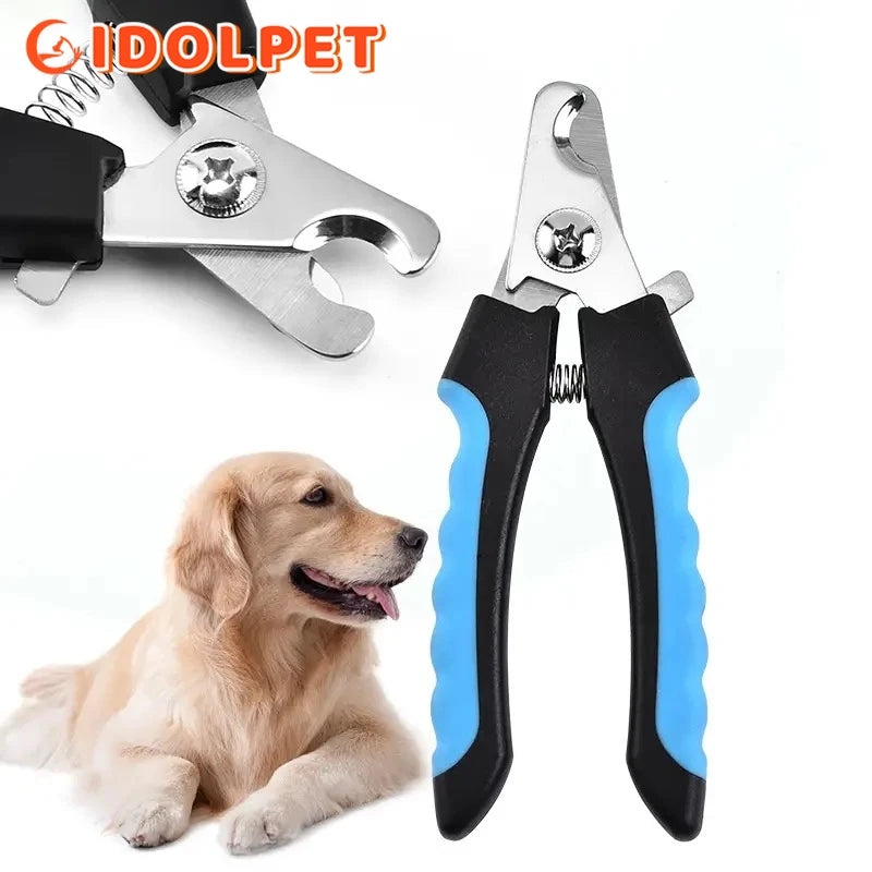 Cortauñas profesional para perros y gatos con protector de seguridad