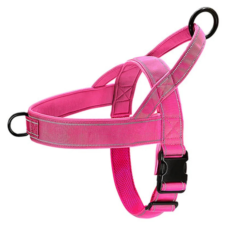 Arnés antipull ajustable para perros con clip frontal