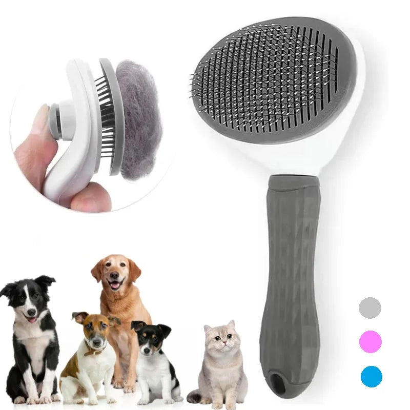 Cepillo autolimpiante para perros y gatos