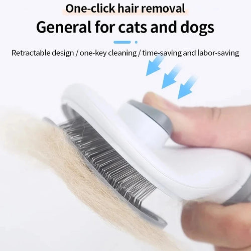 Cepillo autolimpiante para perros y gatos
