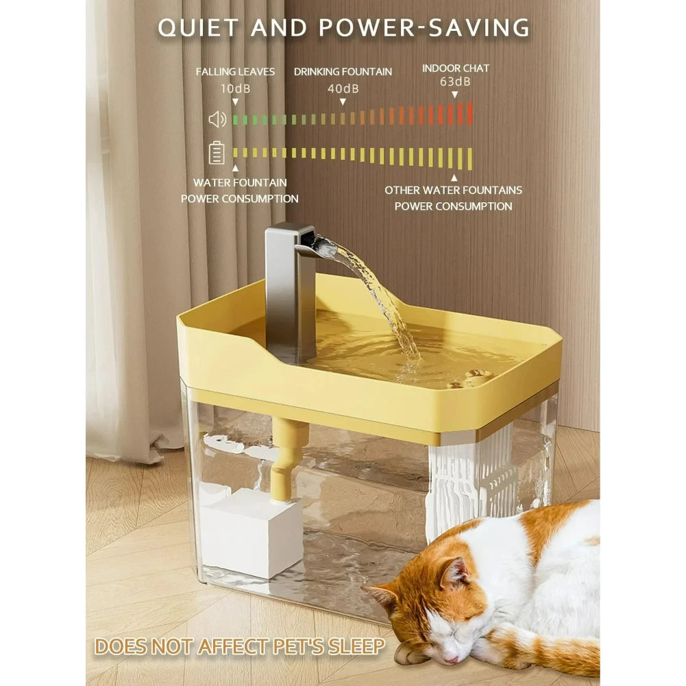 Fuente bebedero automática con filtro para gatos y perros