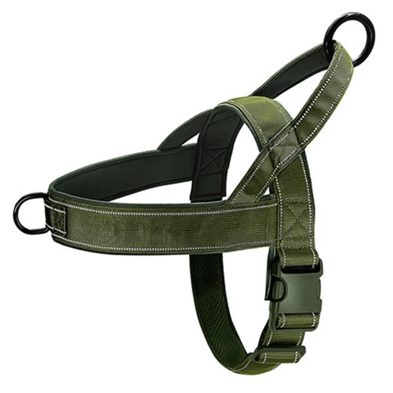 Arnés antipull ajustable para perros con clip frontal
