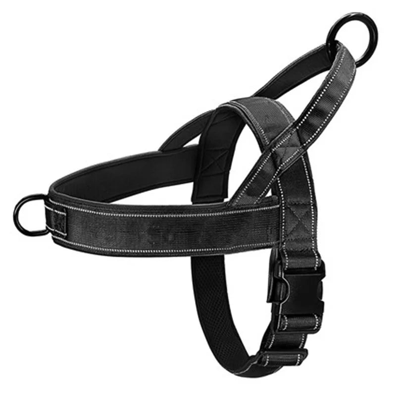 Arnés antipull ajustable para perros con clip frontal