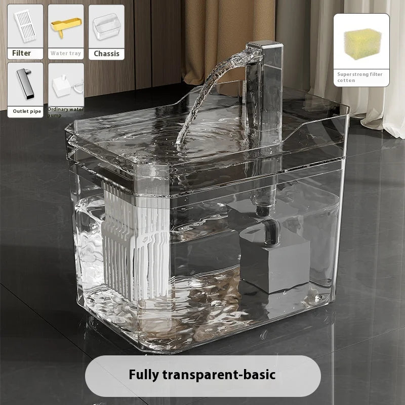 Fuente bebedero automática con filtro para gatos y perros