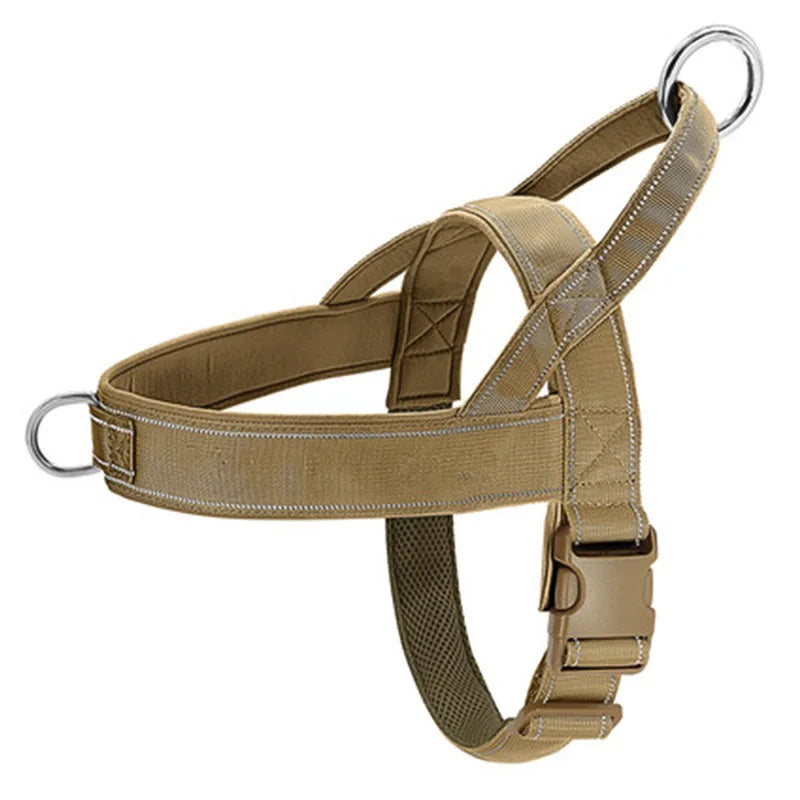 Arnés antipull ajustable para perros con clip frontal